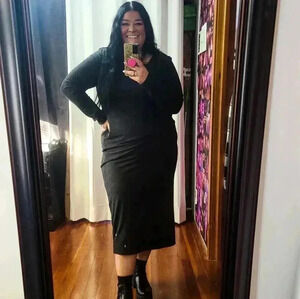 Basic Grey Long Sleeve Shirt Dress